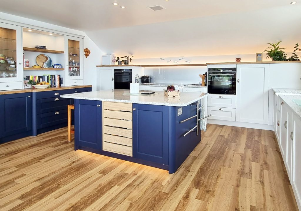 Now Kitchens Blue & white Shaker Kitchen