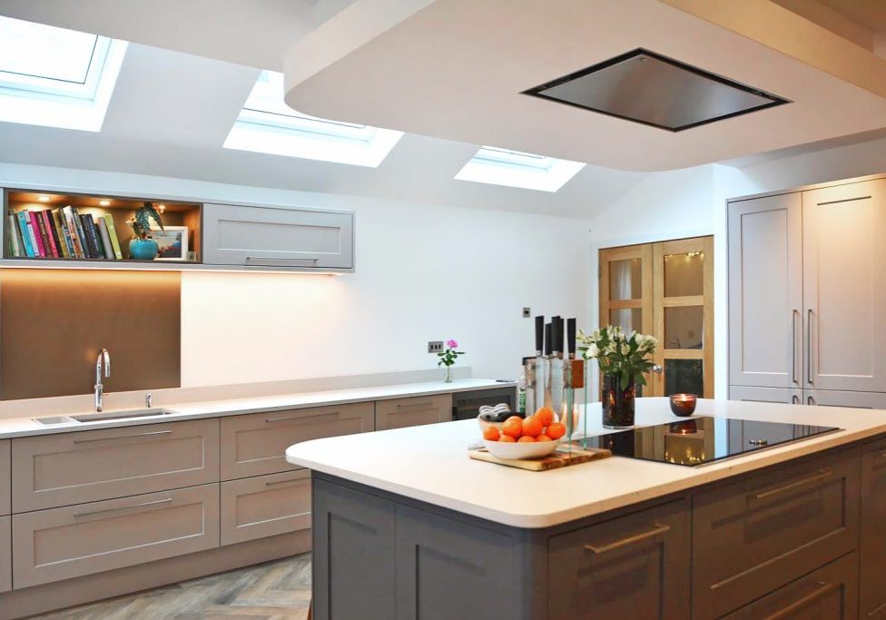Now Kitchens Marlborough Silk Heritage Grey Painted with Graphite Island Falmouth (5)